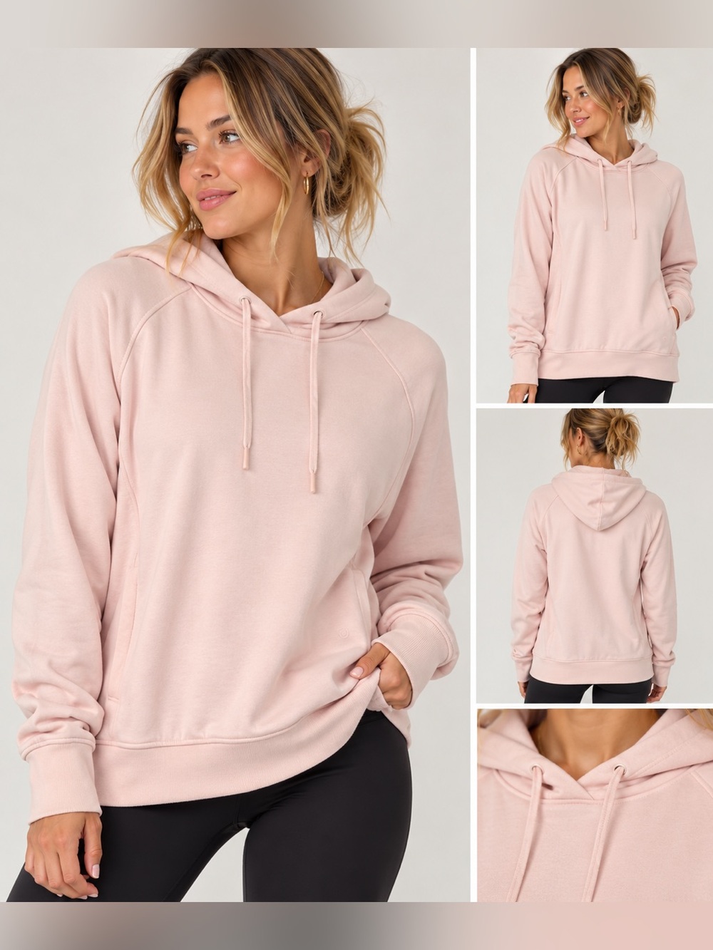 Lululemon City Sweat Pullover Hoodie Soft Blush Pink Women’s Large